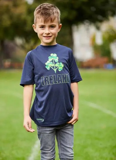 Kids Lansdowne Triple Shamrock Ireland Performance T-Shirt 